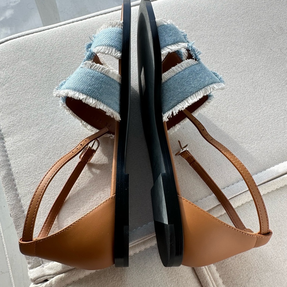 Hermes denim Santorini sandals - Picture 3 of 4